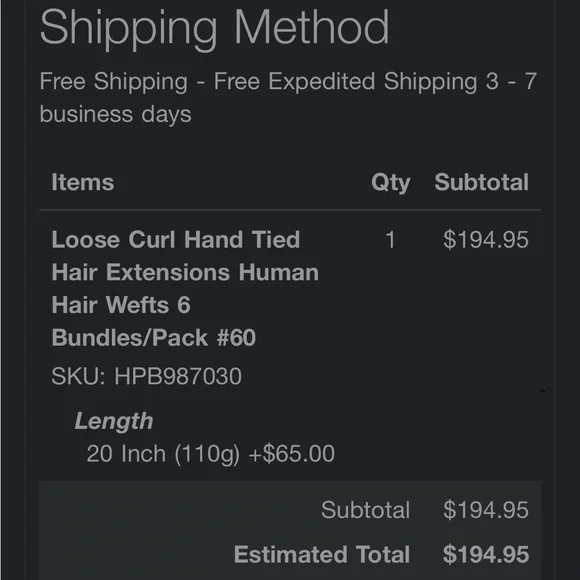 Blonde Curly 20” human hair extensions by Hairplusbase - Picture 7 of 7